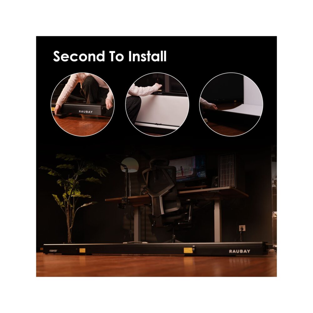 RAUBAY Collapsible White Screen - FloorFlex™