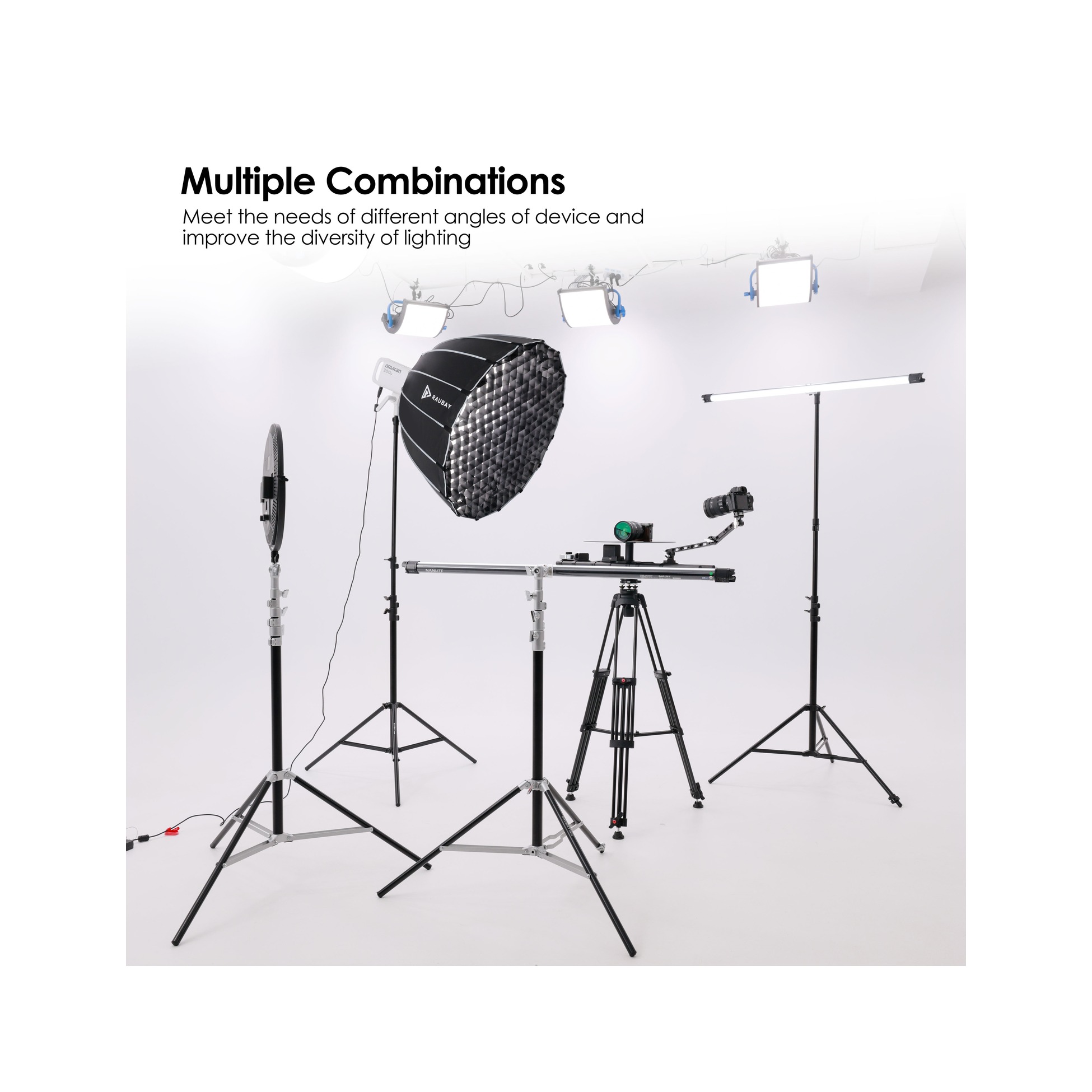 RAUBAY LT30 Black Light Stand - Corner Version