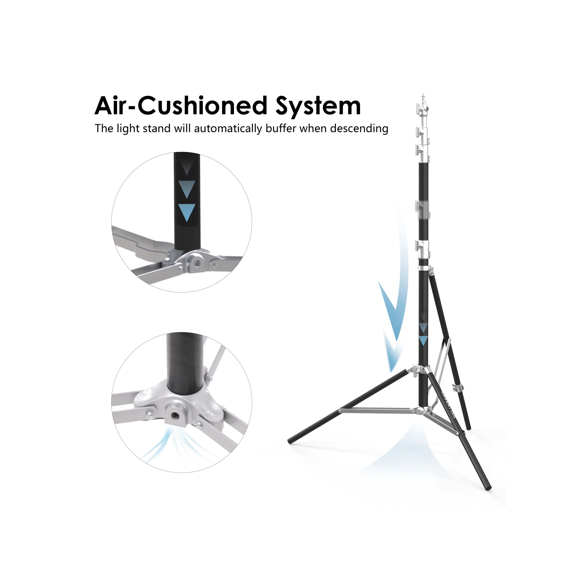 RAUBAY LT30 Silver Light Stand - Corner Version