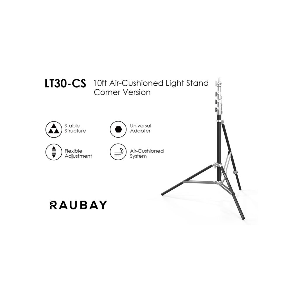 RAUBAY LT30 Silver Light Stand - Corner Version