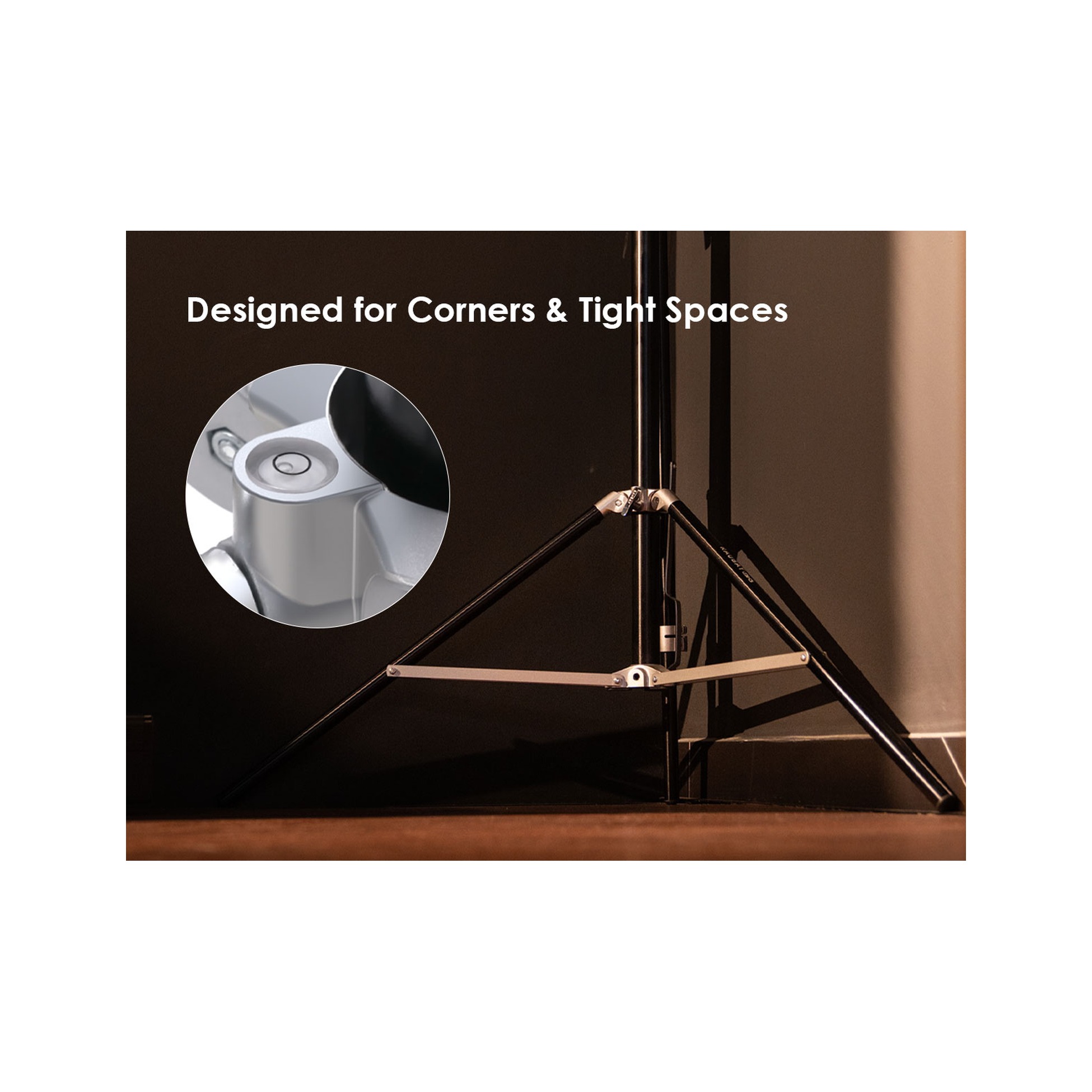 RAUBAY LT30 Silver Light Stand - Corner Version