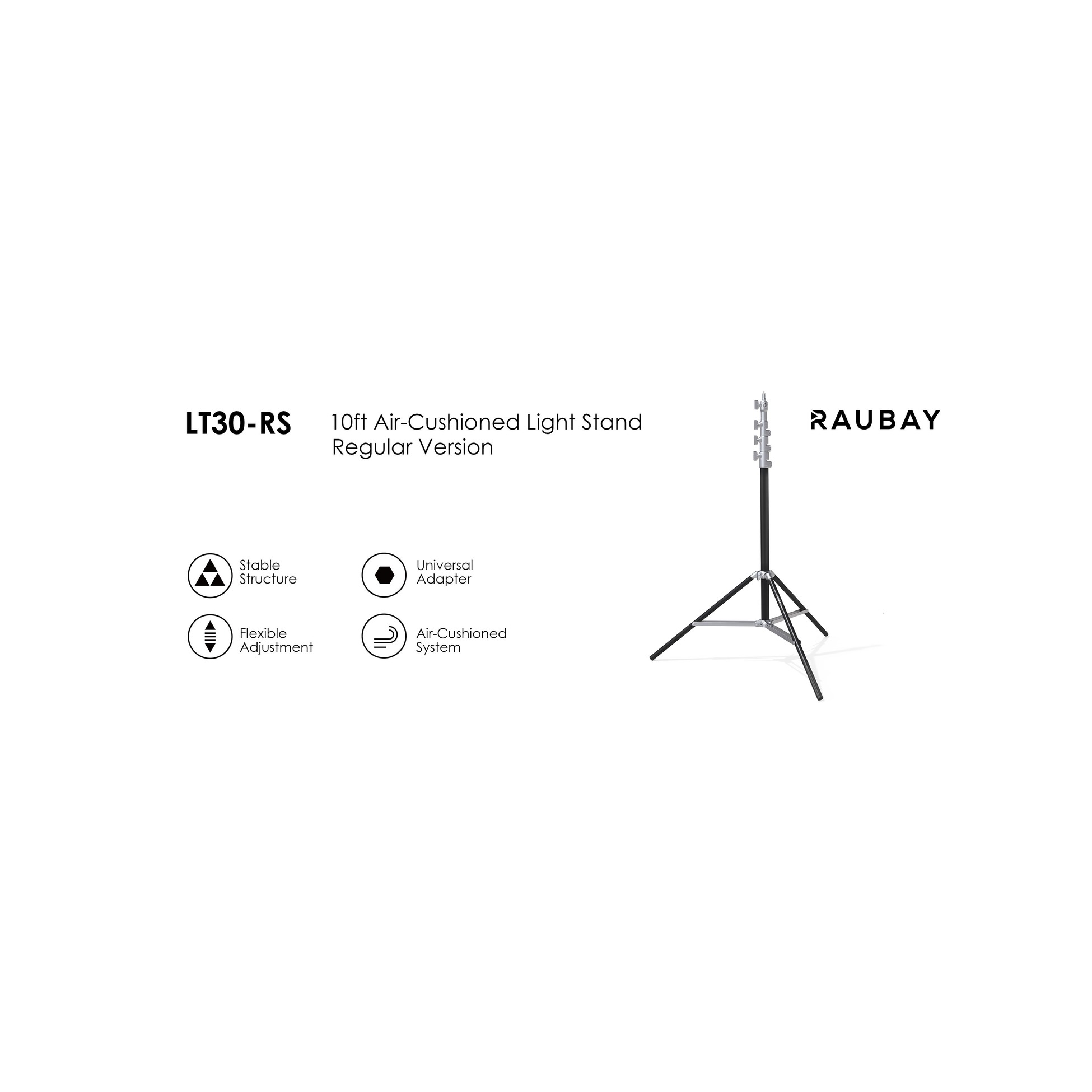 RAUBAY LT30 Silver Light Stand - Regular Version