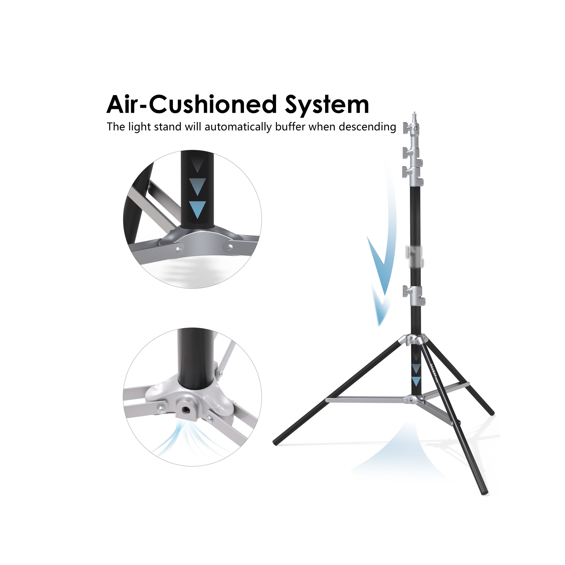 RAUBAY LT30 Silver Light Stand - Regular Version