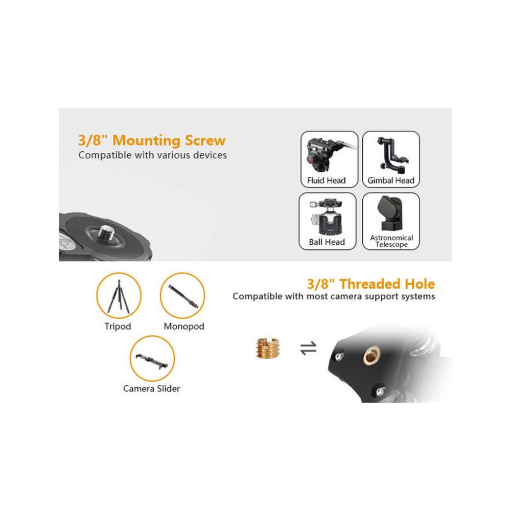 RAUBAY Tripod Leveling Base LB-01