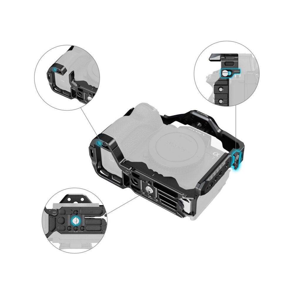SmallRig 3667C Full Camera Cage for Sony Alpha 7R V / 7 IV / 7S III / 1 / 7R IV / 7 V