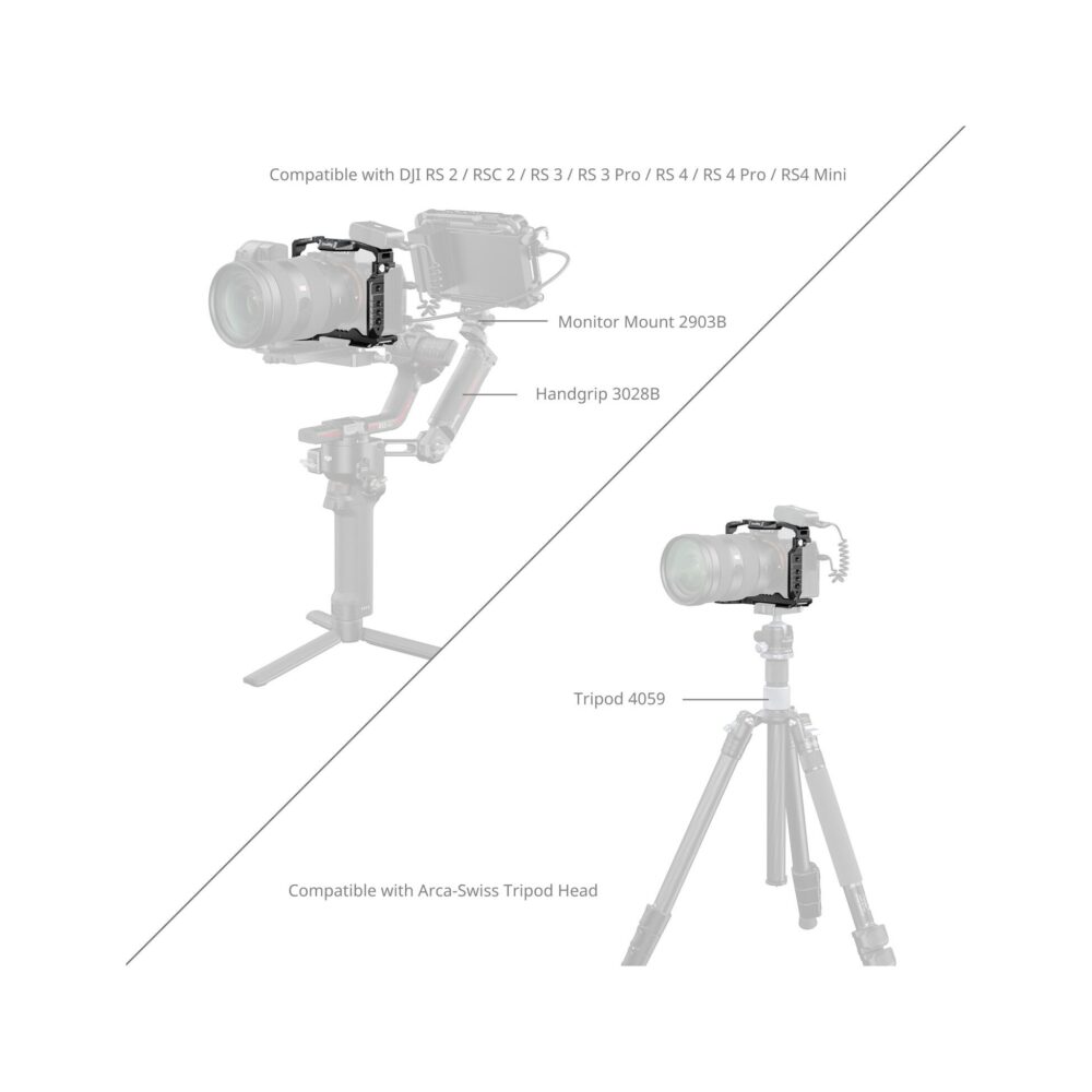 SmallRig 3667C Full Camera Cage for Sony Alpha 7R V / 7 IV / 7S III / 1 / 7R IV / 7 V