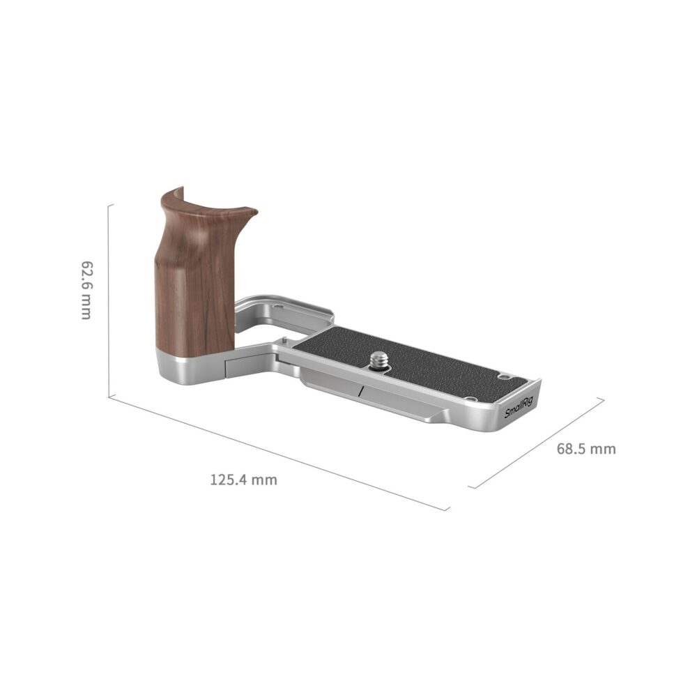 SmallRig 4796B L-Shape Mount Plate with Wooden Handle for Sony Alpha 7C II / 7CR