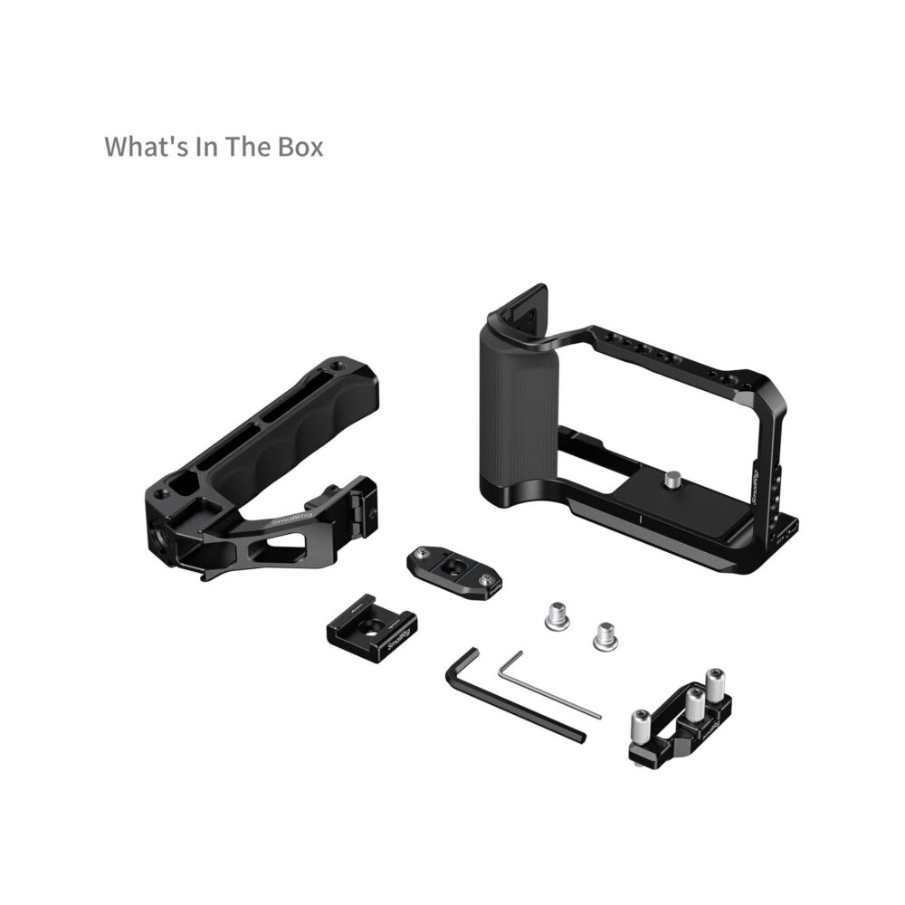 SmallRig 5766B Camera Cage Kit with Top Handle and Cold Shoe for Canon EOS R50 V (Black)