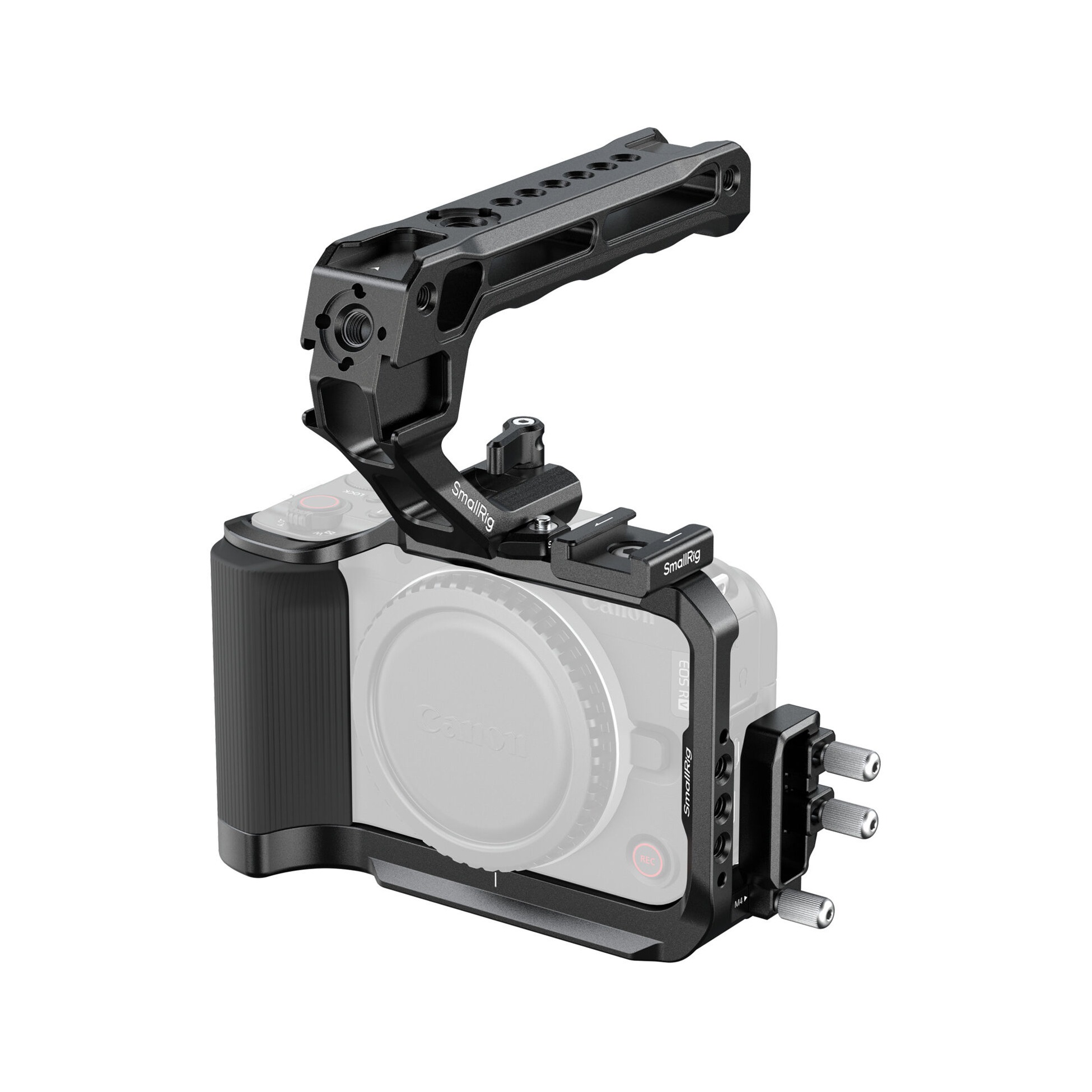 SmallRig 5766B Camera Cage Kit with Top Handle and Cold Shoe for Canon EOS R50 V (Black)