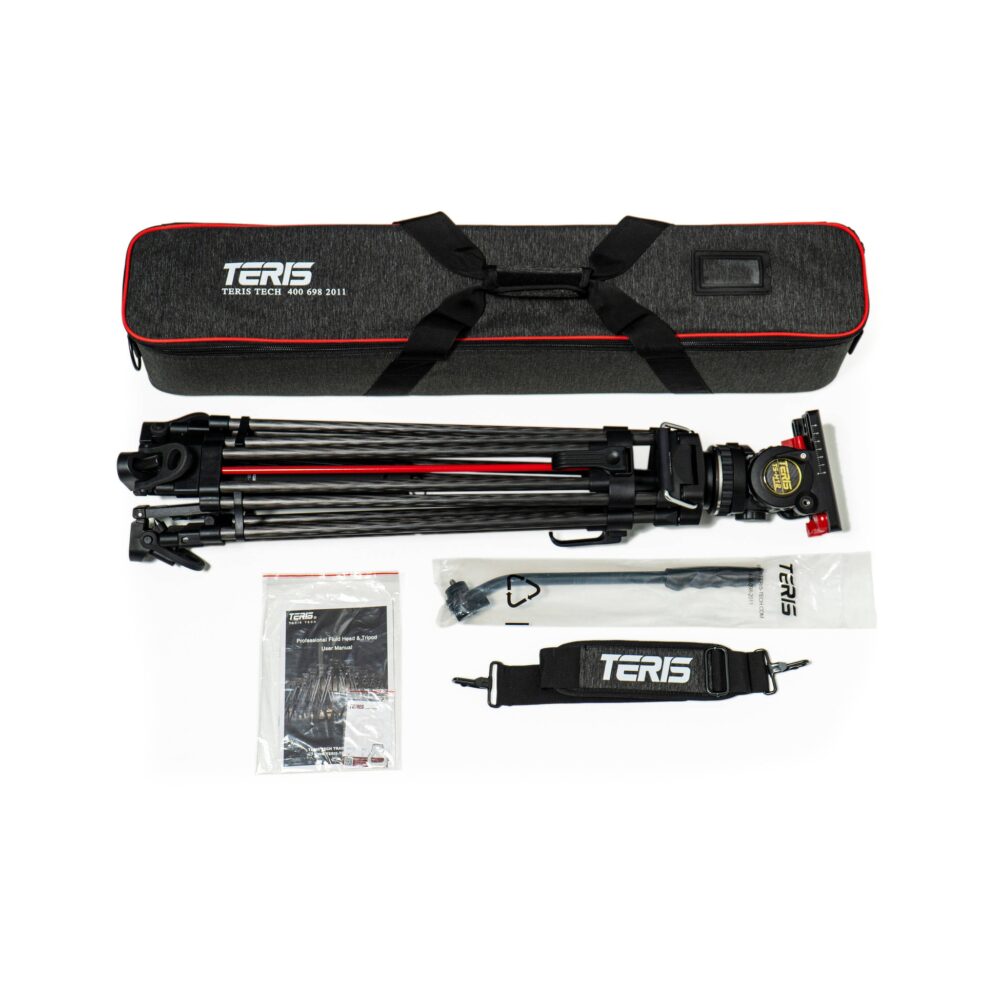 Teris TS-H12CF-Q Fluid Head & Carbon Fiber Tripod System