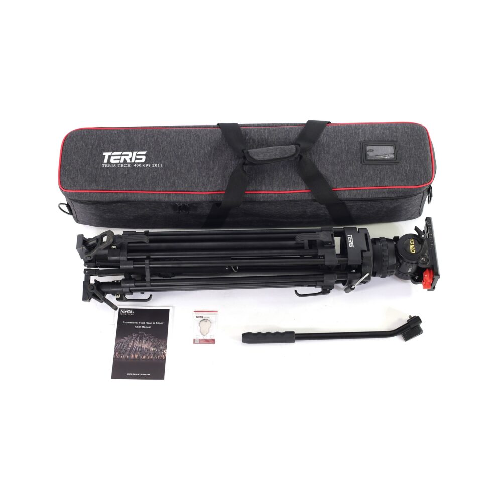 Teris TS120AL Fluid Head & Tripod Kit (Aluminum)