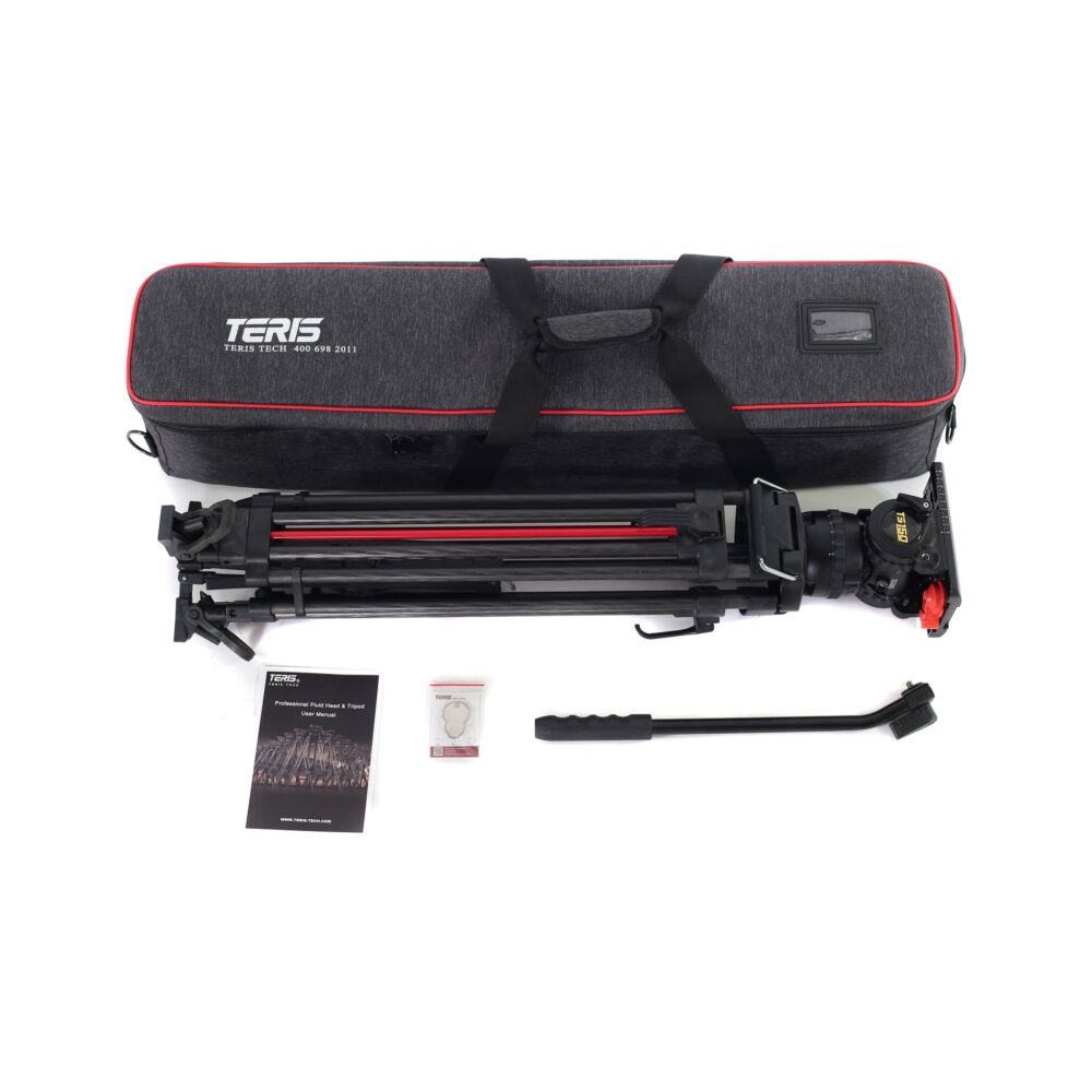 Teris TS150CF-Q Fluid Head & Tripod Kit (Carbon Fiber)