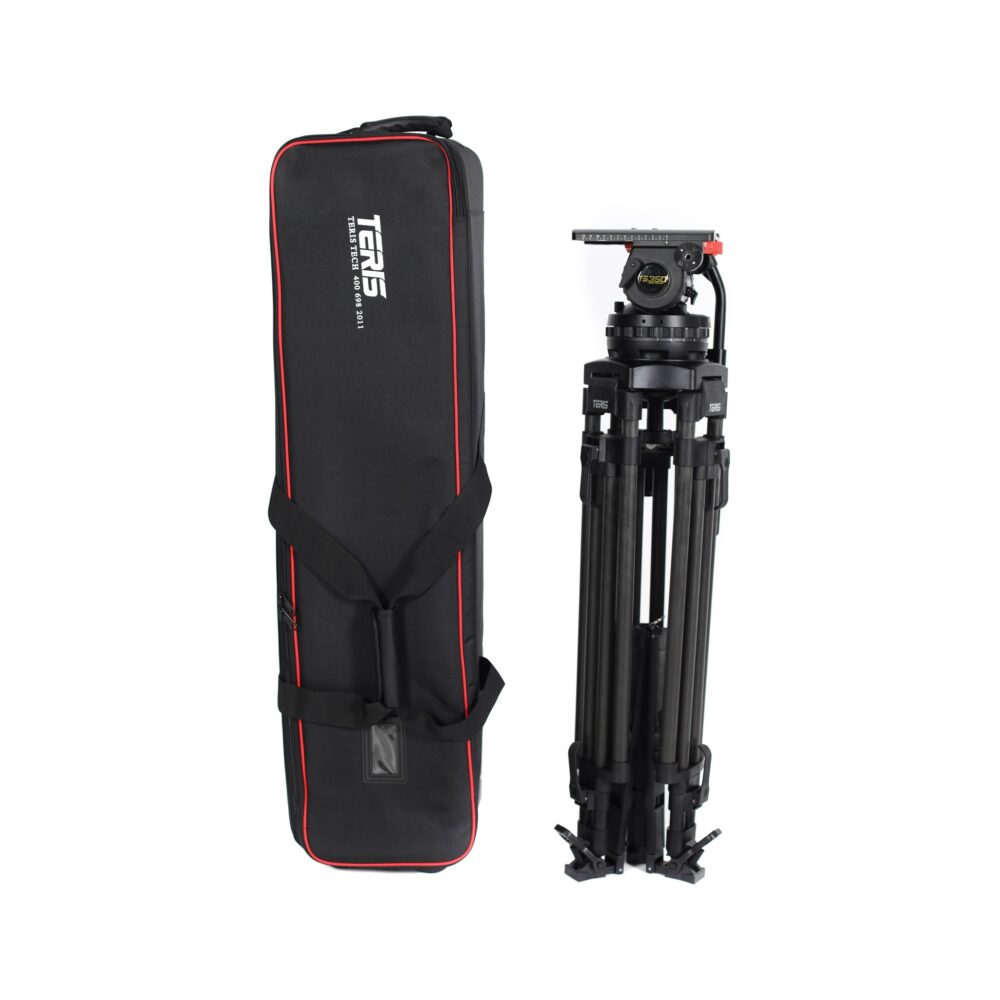 Teris TS350CF Carbon Fiber Fluid Head & Tripod Kit