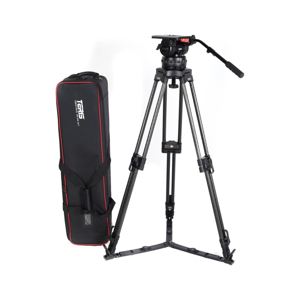 Teris TS350CF Carbon Fiber Fluid Head & Tripod Kit