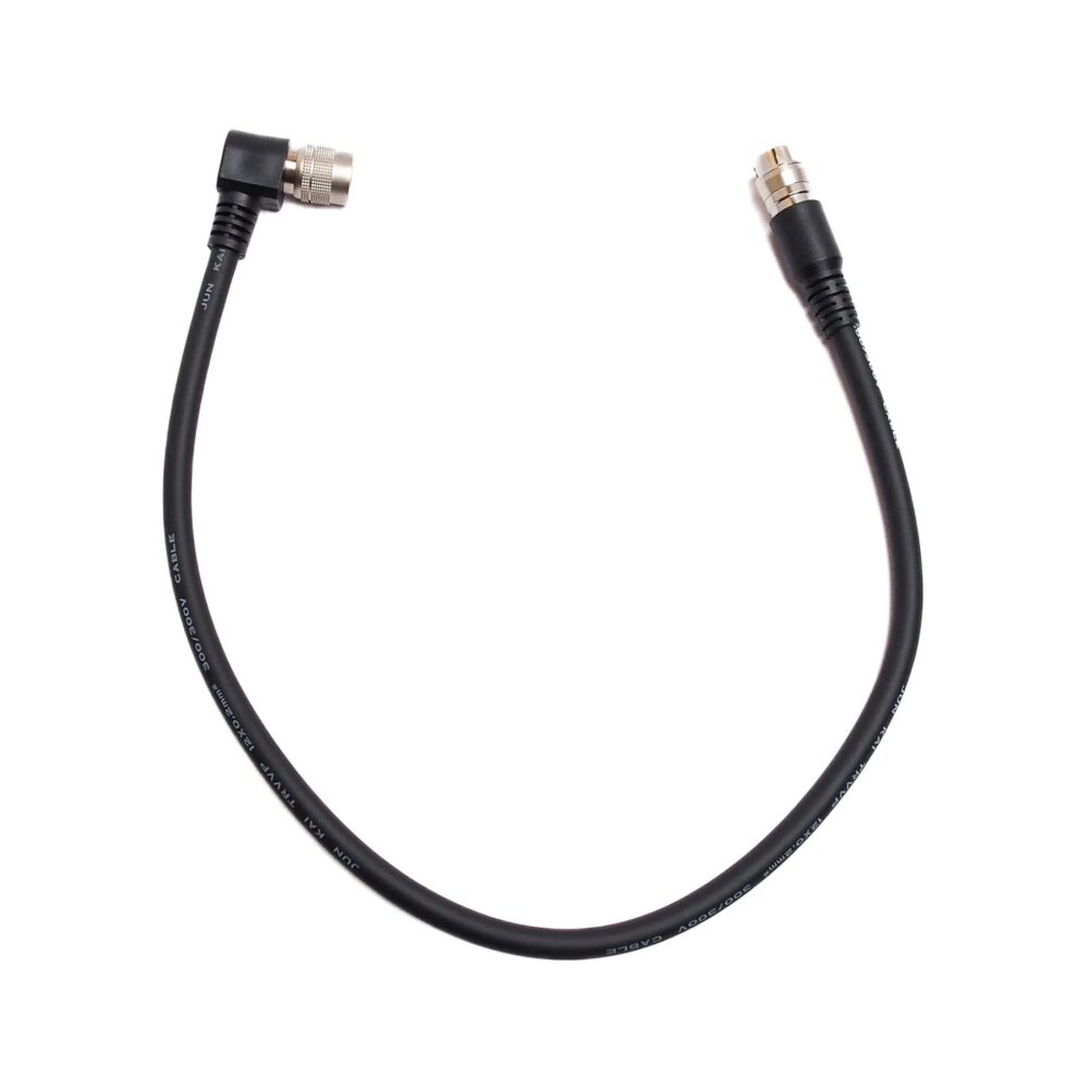 XLCS 12-Pin Hirose 90° Male-to-Female Pigtail Cable - 50 cm