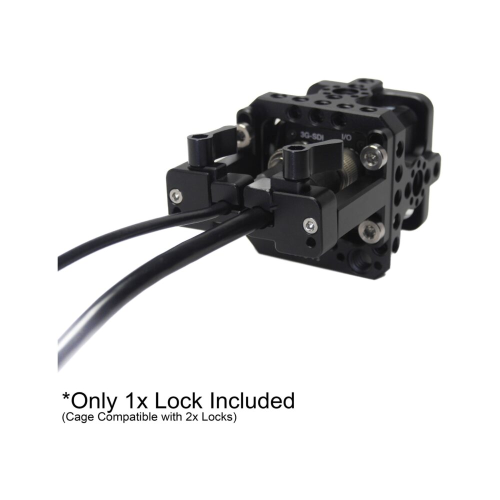 XLCS Cable Lock for Marshall CV500 Camera Cage System - SDI and Hirose (Reversible)