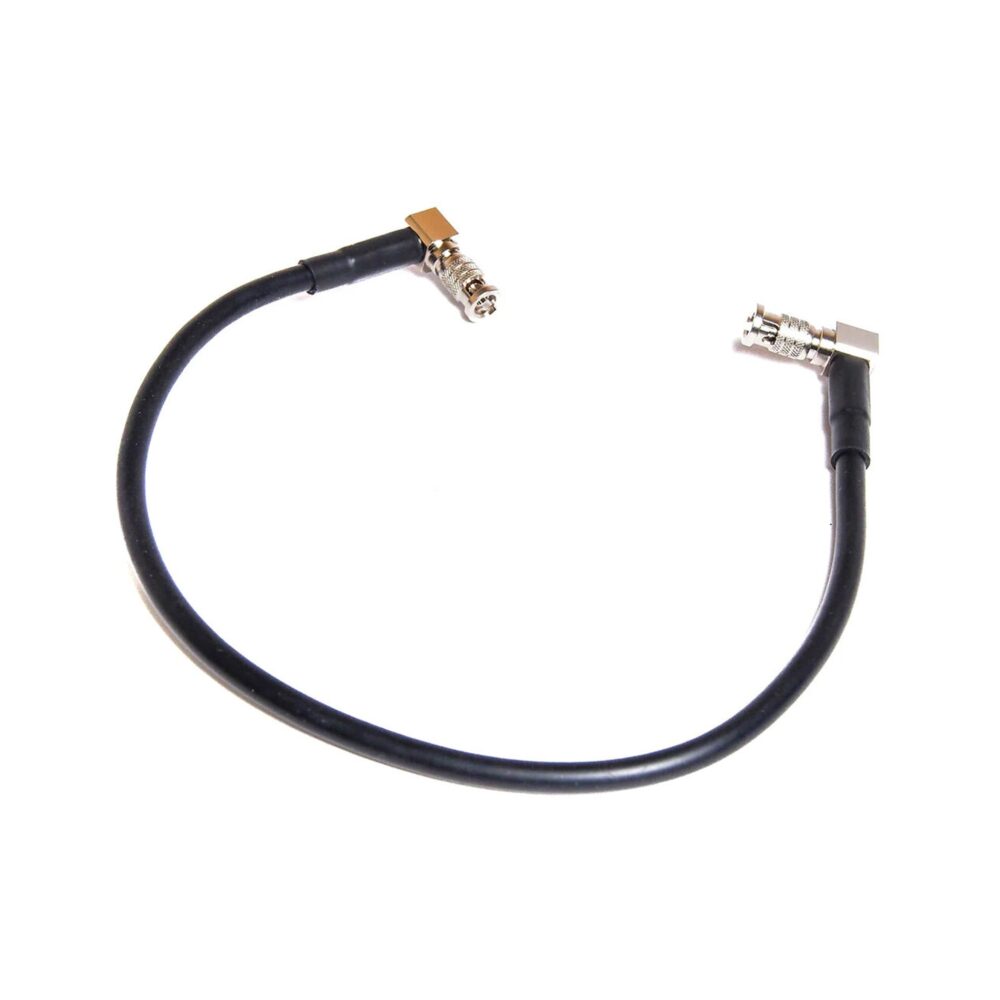 XLCS Designs 12G SDI 75 Ohm 90° HDBNC Male to 90° HDBNC Male Cable (30cm)