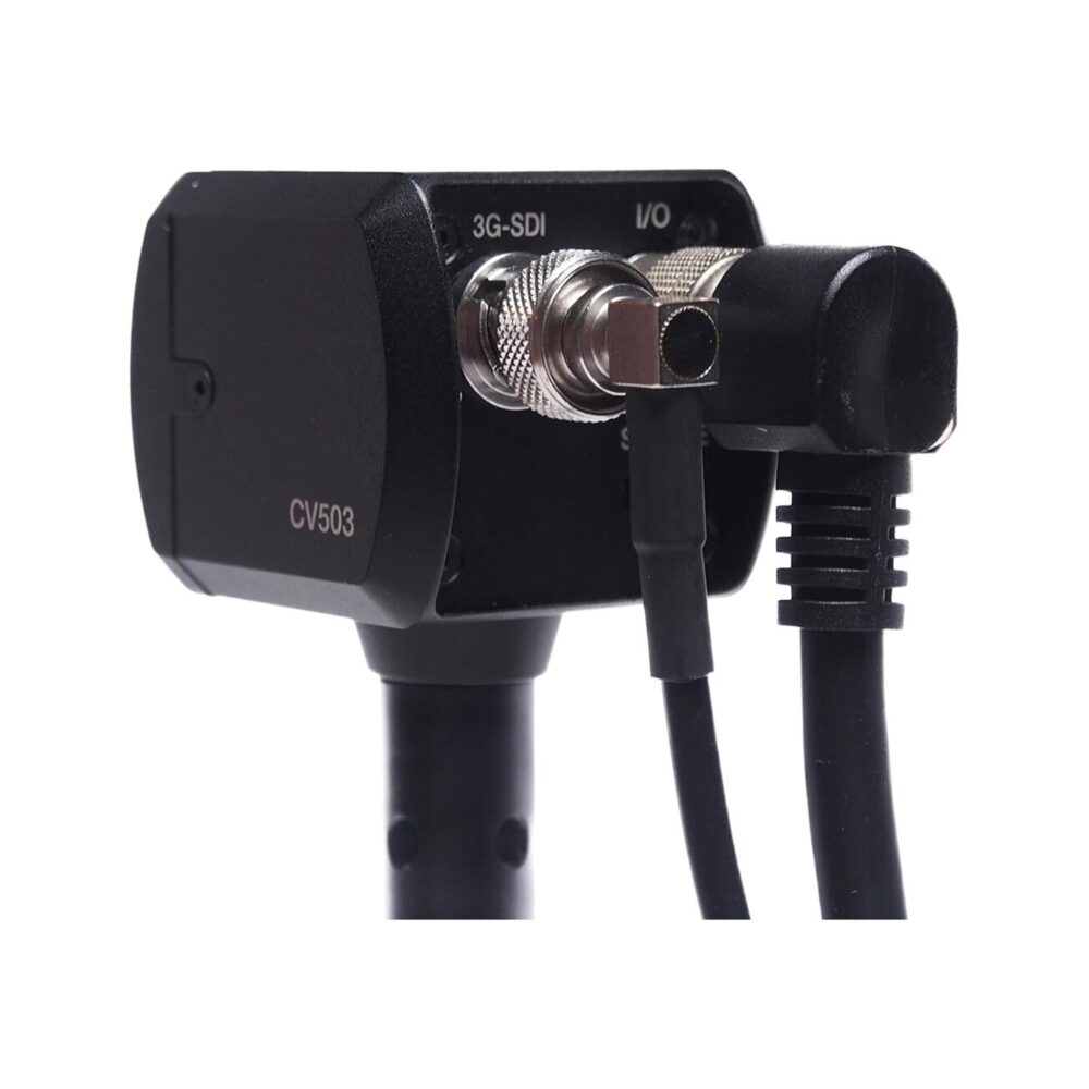 XLCS Designs 12G-SDI Right-Angle Male to Straight Female BNC Cable - 50 cm