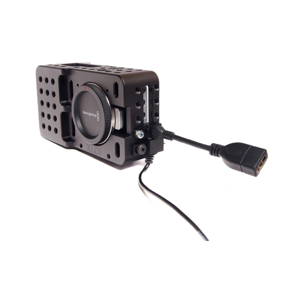XLCS Designs 12V DC Cable Lock for BMPCC OG