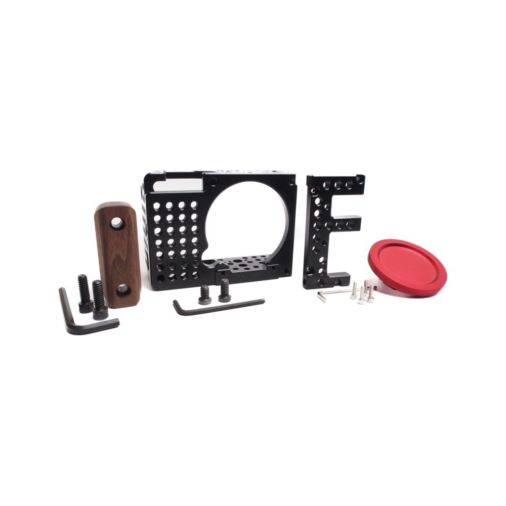 XLCS Designs Basic Cage Kit B for Sigma fp/fp L (Cage, Wooden Handle, Side Plate, L-Mount Body Cap)