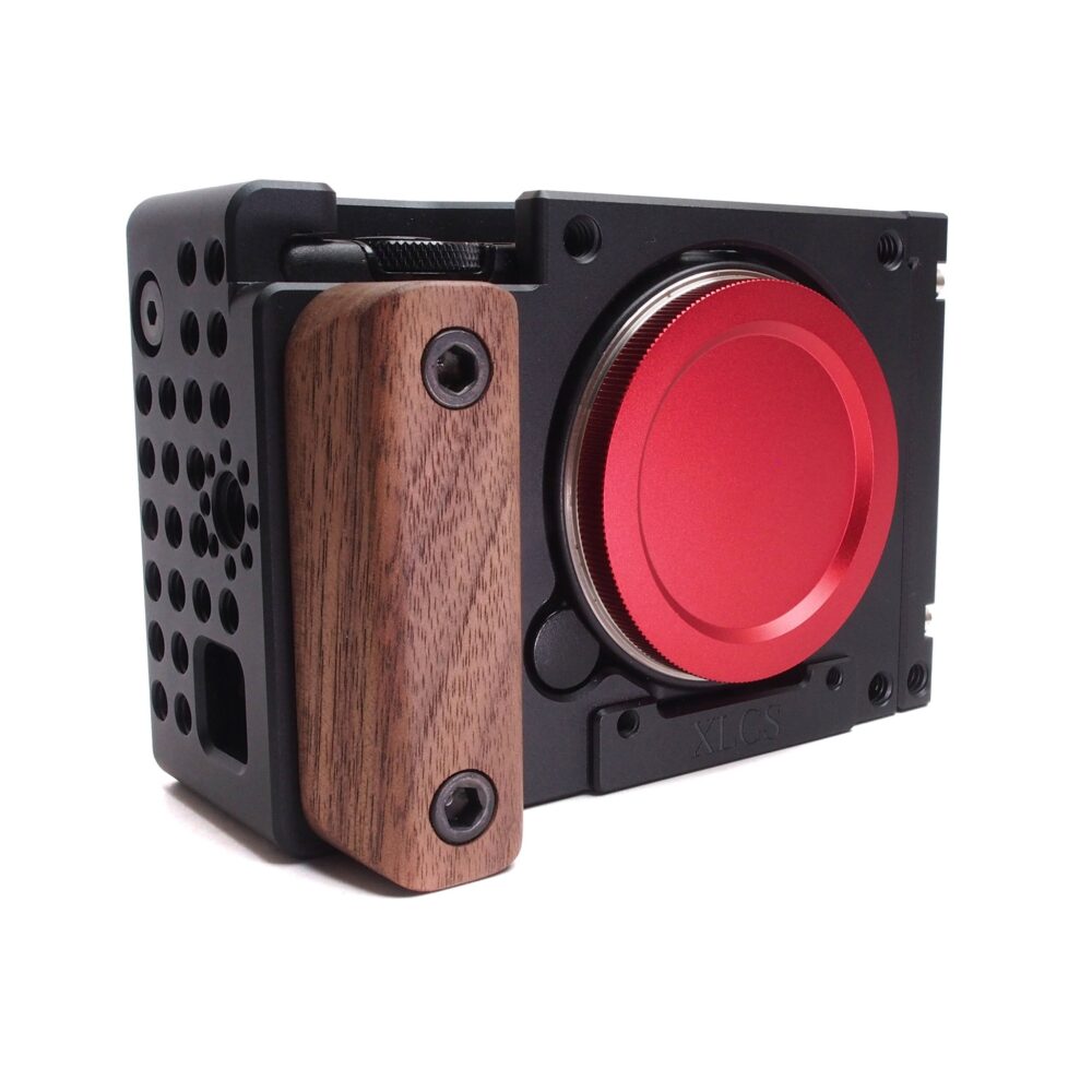 XLCS Designs Basic Cage Kit B for Sigma fp/fp L (Cage, Wooden Handle, Side Plate, L-Mount Body Cap)