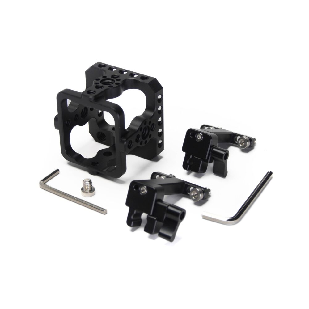 XLCS Designs Basic Cage Kit for Marshall CV500 Series Cameras (8-Pack) – Cage, SDI & Hirose Locks