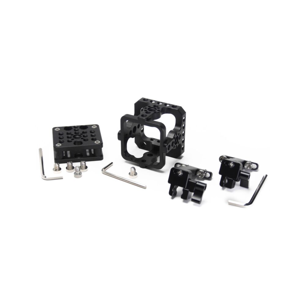 XLCS Designs Basic Kit for Marshall CV500 Series Cameras (6-Pack) – Cages, SDI & Hirose Locks, and Shock-Absorbing Mounts