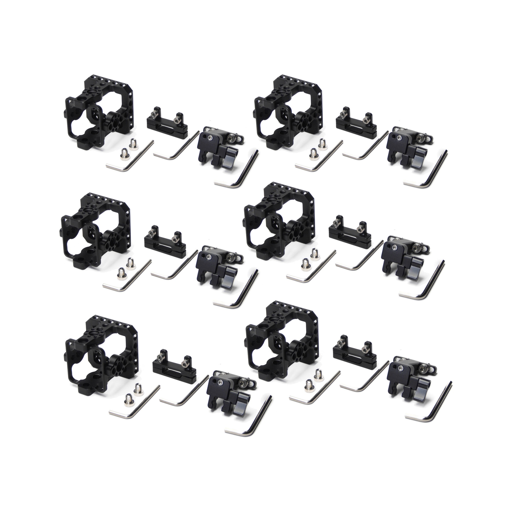 XLCS Designs Cage with HDMI and Hirose Locks for AIDA 100A Series Camera (6-Pack)