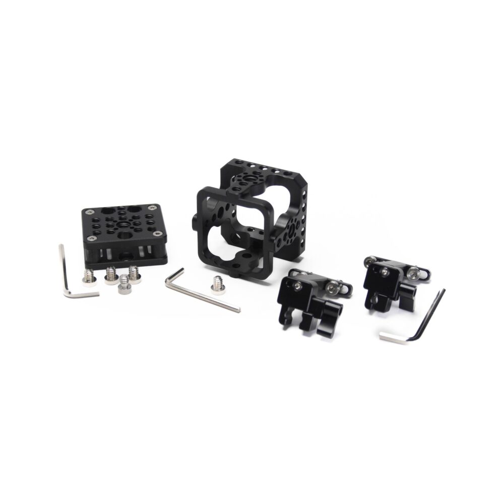 XLCS Designs Complete Kit for Marshall CV500 Series Cameras - Cage + SDI Lock + Hirose Lock + Shock Mount