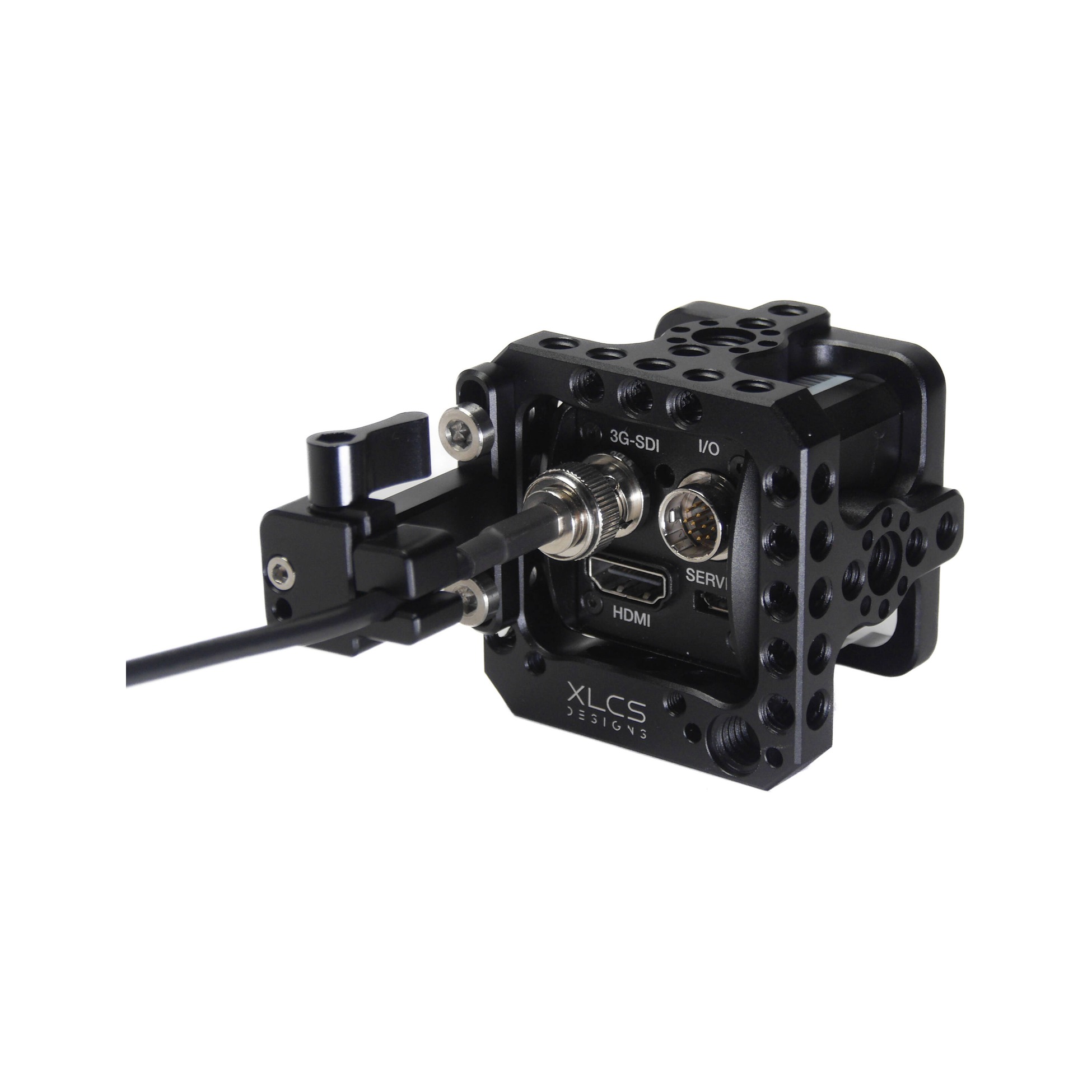 XLCS Designs Complete Kit for Marshall CV500 Series Cameras - Cage + SDI Lock + Hirose Lock + Shock Mount