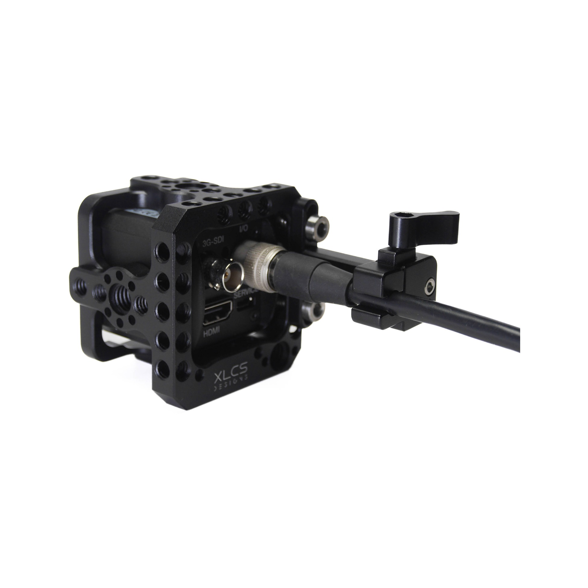 XLCS Designs Complete Kit for Marshall CV500 Series Cameras - Cage + SDI Lock + Hirose Lock + Shock Mount