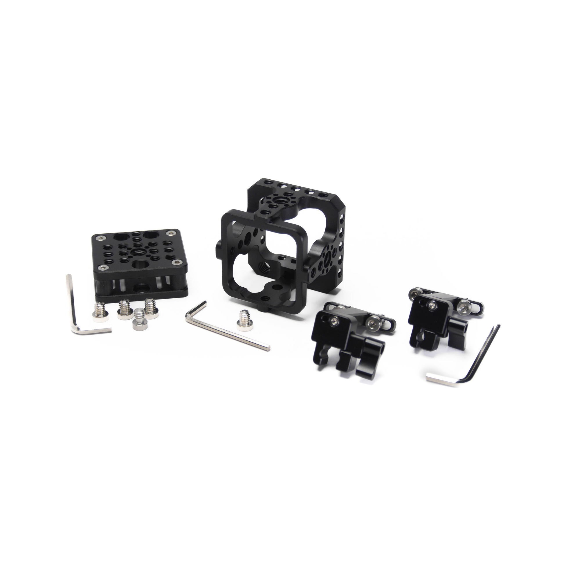 XLCS Designs Complete Kit for Marshall CV500 Series Cameras - Cage + SDI Lock + Hirose Lock + Shock Mount