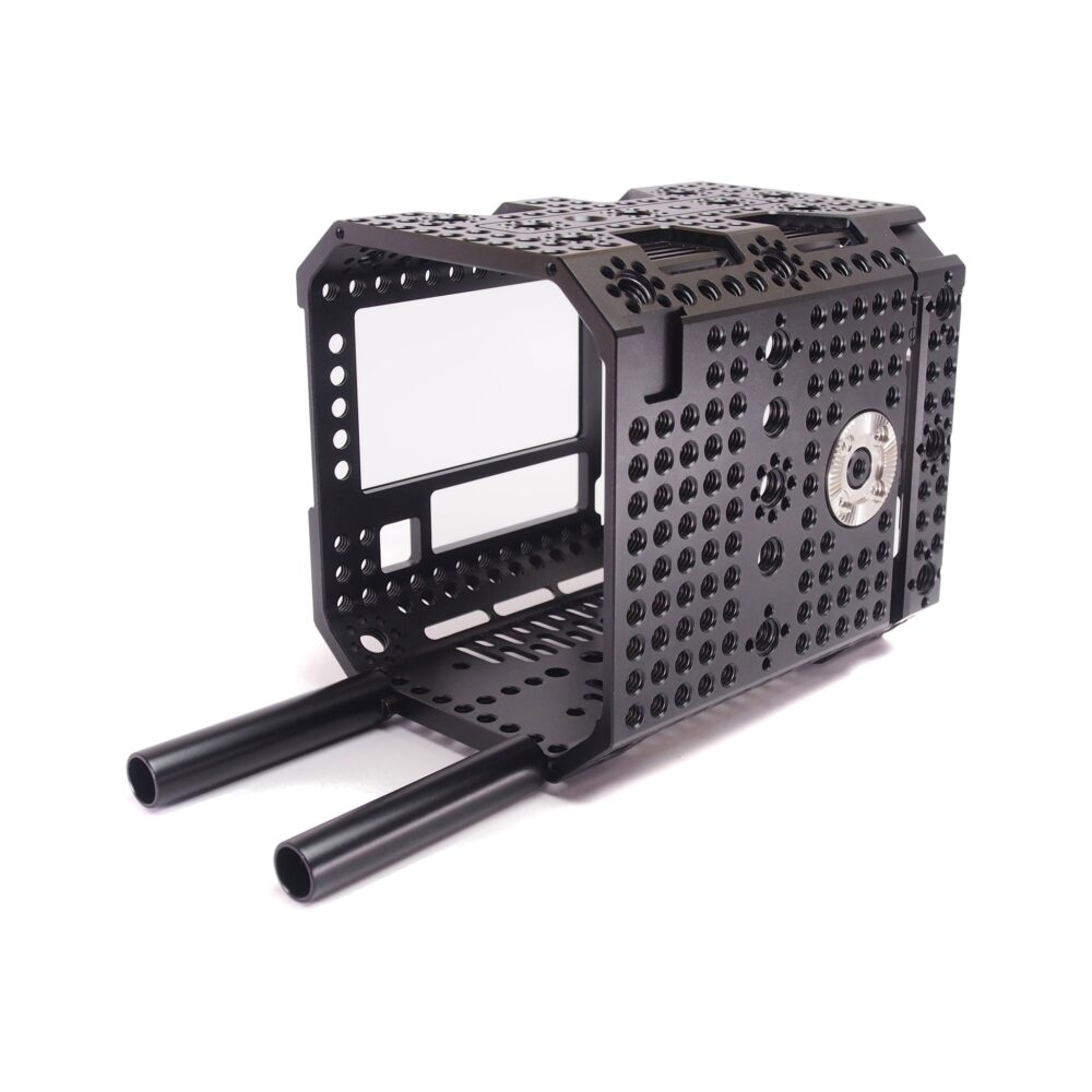 XLCS Designs FMJ Cage Kit for Blackmagic PYXIS 6K/12K (L-Mount), including Cage, Screen Guards and 3" 15mm Rods