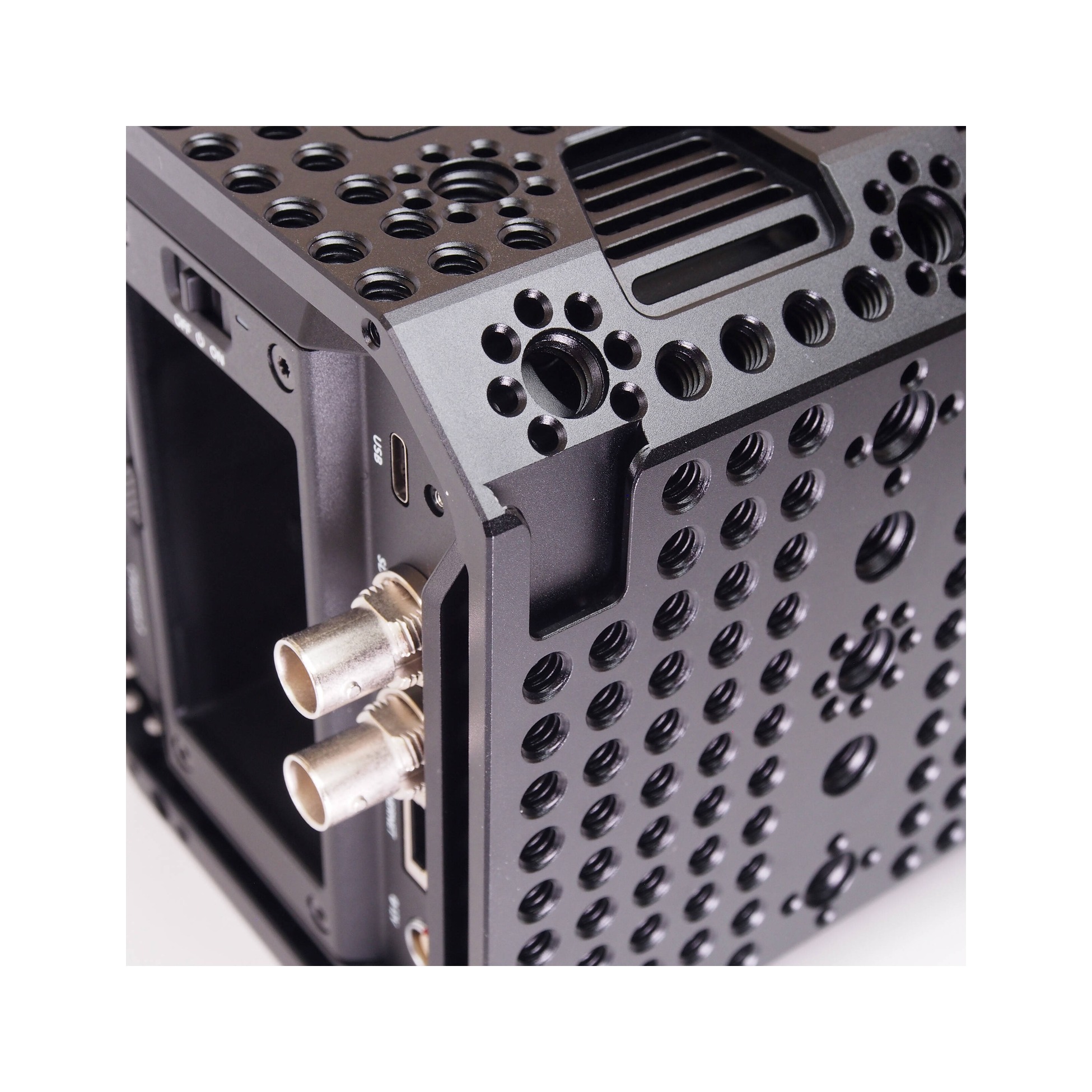XLCS Designs FMJ Cage Kit for Blackmagic PYXIS 6K/12K (L-Mount), including Cage, Screen Guards and 3" 15mm Rods