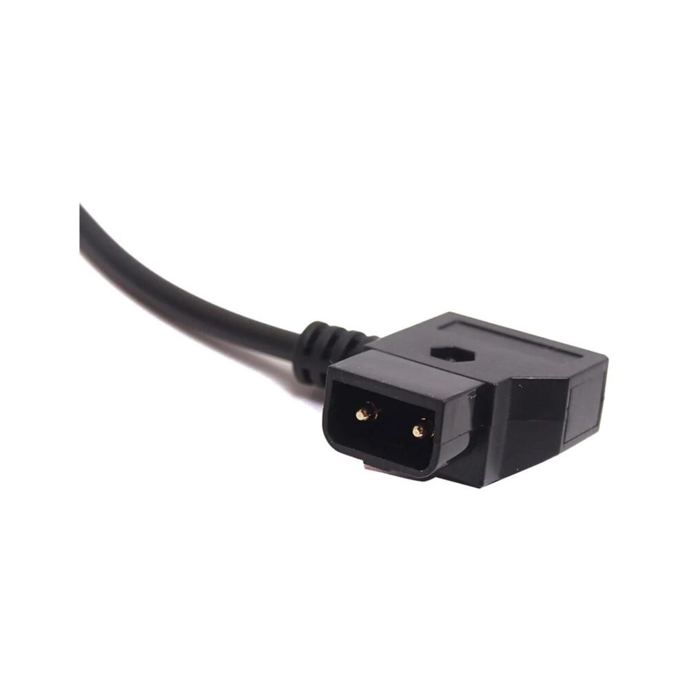 XLCS Designs Locking 12 VDC Power D-Tap to 90° 7.5mm Locking 5.5/2.5mm Cable, 17cm Long