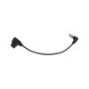 XLCS Designs Locking 12 VDC Power D-Tap to 90° 7.5mm Locking 5.5/2.5mm Cable, 17cm Long