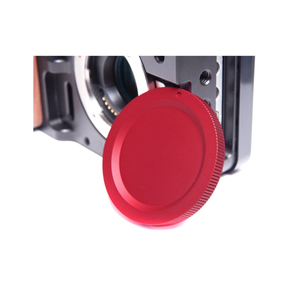 XLCS Designs Locking Body Cap for Micro Four Thirds Cameras (Red)