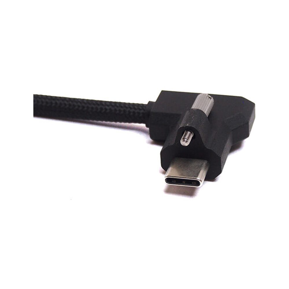 XLCS Designs Locking USB-C Right-Angle to Locking HDMI EVF Cable for Blackmagic Design PYXIS 6K Only