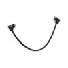 XLCS Designs Locking USB-C Right-Angle to Right-Angle EVF Cable for Blackmagic Design PYXIS 6K, 30 cm, Black