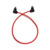 XLCS Designs Locking USB-C Right-Angle to Right-Angle EVF Cable for Blackmagic Design PYXIS 6K, 50 cm, Red